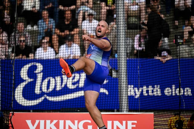 LKS 20260603 Matt Denny of Australia competes in men s discus throw during World Athletics Continental Tour Gold event Paavo Nurmi Games in Turku, Finland on June 3 , 2026. - ANTTI AIMO-KOIVISTO Turku Finland NvTiYNlamZ0  Copyright: xAnttixAimo-Koivistox NvTiYNlamZ0