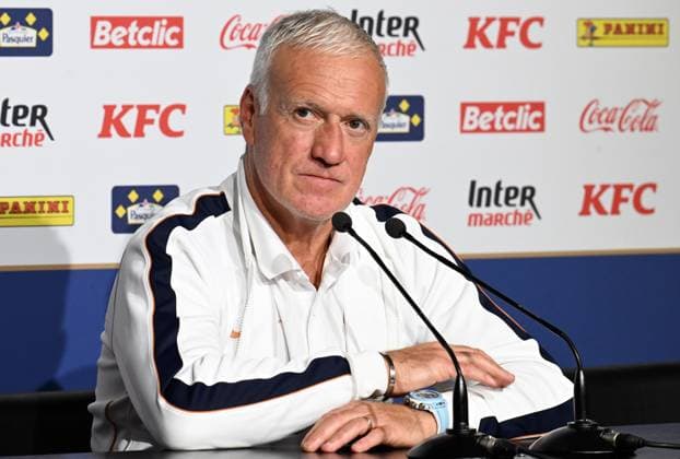 CP DES BLEUS A NANTES PHOTOPQR OUEST FRANCE Jerome Fouquet ; NANTES ; 03 06 2026 ; Football. Point presse de Didier Deschamps, sélectionneur de l équipe de France de Football, avant le match contre la Cote d Ivoire à Nantes. Photo: Jérôme Fouquet Ouest-France Nantes, France, june 3rd 2026 Frane coahc Didier Deschamps press conference, PK, Pressekonferenz before the match against Ivory Coast NANTES France  Copyright: xPHOTOPQR OUESTxFRANCE MAXPPPxJeromexFouquetx 20260603OFR1525 20260603OFR1525