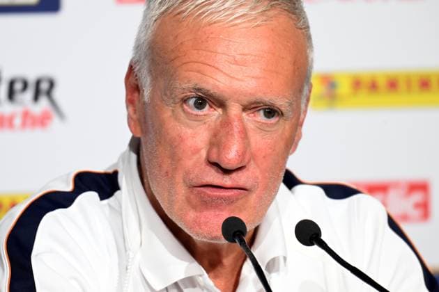 CP DES BLEUS A NANTES PHOTOPQR OUEST FRANCE Jerome Fouquet ; NANTES ; 03 06 2026 ; Football. Point presse de Didier Deschamps, sélectionneur de l équipe de France de Football, avant le match contre la Cote d Ivoire à Nantes. Photo: Jérôme Fouquet Ouest-France Nantes, France, june 3rd 2026 Frane coahc Didier Deschamps press conference, PK, Pressekonferenz before the match against Ivory Coast NANTES France  Copyright: xPHOTOPQR OUESTxFRANCE MAXPPPxJeromexFouquetx 20260603OFR1528 20260603OFR1528