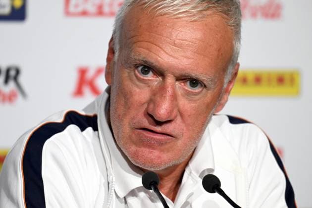 CP DES BLEUS A NANTES PHOTOPQR OUEST FRANCE Jerome Fouquet ; NANTES ; 03 06 2026 ; Football. Point presse de Didier Deschamps, sélectionneur de l équipe de France de Football, avant le match contre la Cote d Ivoire à Nantes. Photo: Jérôme Fouquet Ouest-France Nantes, France, june 3rd 2026 Frane coahc Didier Deschamps press conference, PK, Pressekonferenz before the match against Ivory Coast NANTES France  Copyright: xPHOTOPQR OUESTxFRANCE MAXPPPxJeromexFouquetx 20260603OFR1521 20260603OFR1521