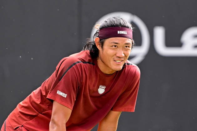 Tennis Lexus Birmingham Open Zhizhen Zhang of China during the Lexus Birmingham Open WTA125 ATP, Tennis Herren Challenger tennis at Edgbaston Priory Club, Birmingham, UK on 3 June 2026. Birmingham Edgbaston Priory Club West Midlands UK Editorial use only , Copyright: xDennisxGoodwinx PSI-24320-0105
