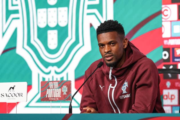 press conference of the Portuguese national football team in the football city of Oeiras Portugal, June 3, 2026, in Alges, Portugal Nelson Semedo Copyright: HMBxMedia FernandoxSoares