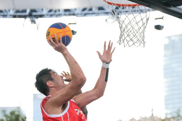 Basketball, FIBA 3x3 WM in Warschau, Männer, Deutschland - China June 3, 2026, Warsaw, Masovian Voivodeship, Poland: China s DIANLIANG ZHANG (6) in action during a FIBA 3x3 Basketball World Cup men s Pool C game between Germany and China in Warsaw, Poland. Basketball 2026: FIBA 3x3 World Cup Men s Pool C: Germany 22:12 China  - ZUMAk204 20260603_zip_k204_011 Copyright: xRomanxKozielx