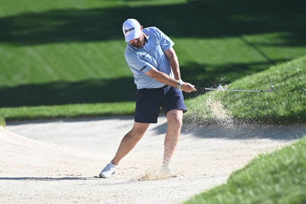 Golf, The Memorial Tournament in Dublin, Ohio, Training June 3, 2026: Shane Lowry (IRE) chips out of the Bunker at the 8th hole in the Workday Golden Bear Pro Am in Dublin, Ohio. Cal Media Dublin USA - ZUMAc04_ 20260603_zma_c04_044 Copyright: xBrentxClarkx