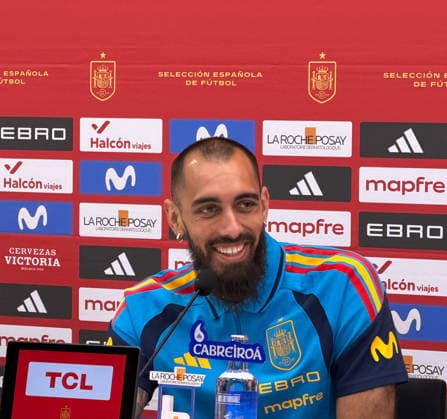 ESP Press conference of the Spain National Football Team Borja Iglesias of Spain during the press conference of the Spain National Football Team played at Ciudad del Futbol, Las Rozas, Madrid on June 3 , 2026 in Spain Madrid Spain Football Copyright: xNoeliaxOrtizx xAgenciaxLOFx