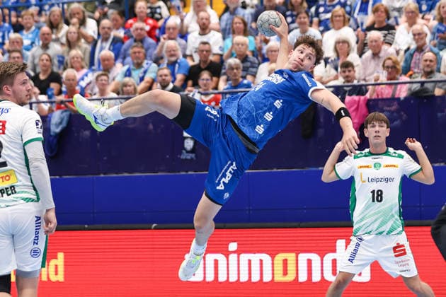 2026 06 03, xkwix, Handball, HBL, TBV Lemgo Lippe SC DHfK Leipzig, PHOENIX CONTACT arena, 33 Matchday, Season 2025 2026 Joël Willecke TBV Lemgo Lippe 24 at goal throwing Photo xKamilxWilkowskixPressefotoKochx Nordrhein Westfalen Germany