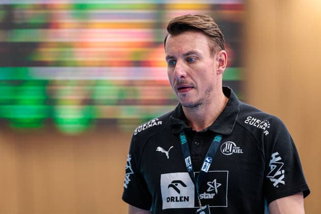 Filip Jicha THW Kiel, Coach is disappointed about the 34 30 defeat GER, GWD Minden vs THW Kiel, Handball, 1 Bundesliga, Matchday 33, Season 2025 2026, 03 06 2026 GER, GWD Minden vs THW Kiel, Handball, 1 Bundesliga, Matchday 33, Season 2025 2026, 03 06 2026 Minden Copyright: xEibner-Pressefoto JanxRollingerx EP_JSK