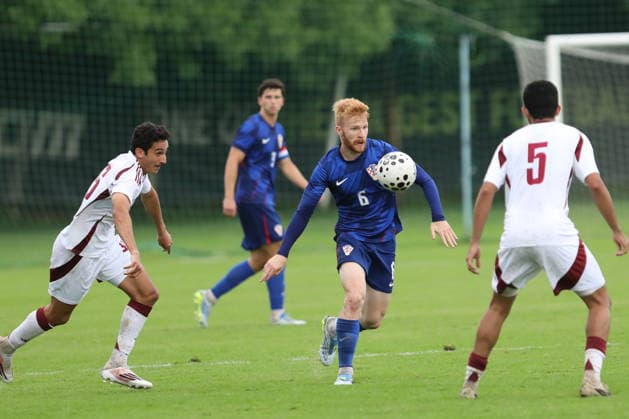 Fußball, U21, Testspiel, Kroatien - Katar Croatia, Zagreb, 030626. Rudes Stadium. Friendly match of the U21, U 21 national teams: Croatia - Qatar. In the photo: Luka Vrbanic. Photo: Ranko Suvar CROPIX Zagreb Croatia Copyright: xxRankoxSuvarx hrvatska_katar38-030626