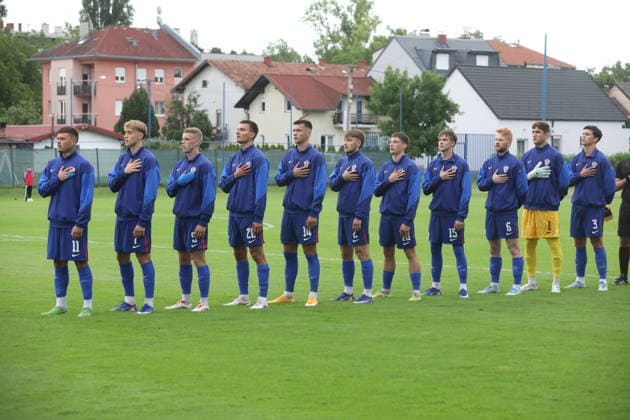 Fußball, U21, Testspiel, Kroatien - Katar Croatia, Zagreb, 030626. Rudes Stadium. Friendly match of the U21, U 21 national teams: Croatia - Qatar. In the photo: Croatia players. Photo: Ranko Suvar CROPIX Zagreb Croatia Copyright: xxRankoxSuvarx hrvatska_katar8-030626