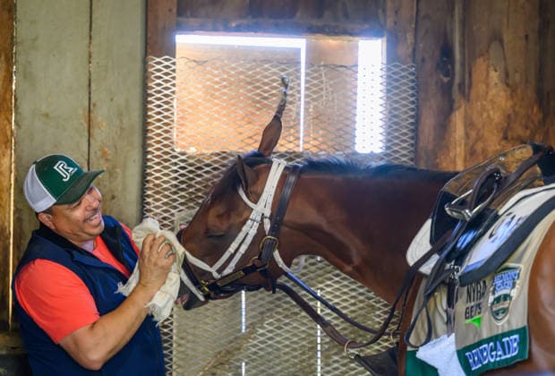 Horse Racing 2026: Belmont Stakes Preparations JUN 3 June 3, 2026, USA: Horseman and Renegade at Saratoga Racecourse in Saratoga Springs, New York on June 3, 2026. Carlos J. Calo Eclipse Sportswire CSM(Credit Image: Â Carlos J. Calo Cal Media) USA EDITORIAL USE ONLY Copyright: xx ZUMA-20260603_faf_cs17_046.jpg CarlosxJ.xCalox csmphotothree492963