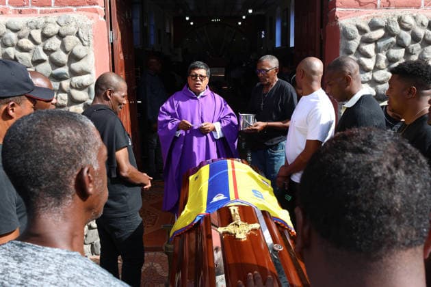 Football, Raul Fernando Guerron Mendez funeral in Valle del Chota, Ecuador