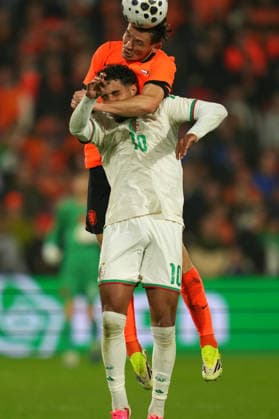 International Friendly, Länderspiel, Nationalmannschaft The Netherlands v Algeria Rotterdam - Fares Chaibi of Algeria, Marten de Roon of The Netherlands during an International Friendly match between The Netherlands and Algeria at De Kuip on 3 June 2026 in Rotterdam, The Netherlands. (VK Sportphoto Danny de Groot) Copyright: xDannyxdexGrootx