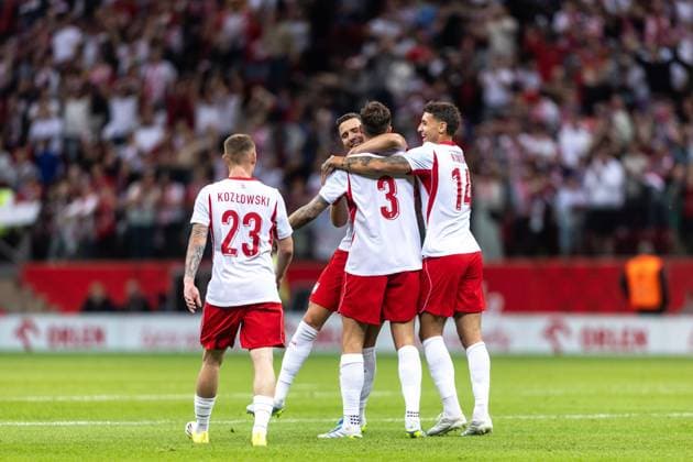 03.06.2026 WARSZAWA PGE NARODOWY ( POLAND ) PILKA NOZNA ( FOOTBALL ) MECZ TOWARZYSKI REPREZENTACJI NARODOWYCH ( International Friendly, Länderspiel, Nationalmannschaft GAME ) MECZ POLSKA - NIGERIA ( GAME POLAND - NIGERIA ) NZ PRZEMYSLAW WISNIEWSKI, GOL BRAMKA RADOSC FOTO BARTEK ZIOLKOWSKI CYFRASPORT NEWSPIX.PL --- Newspix.pl  20260603CSBZ1122