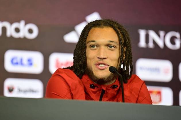 Belgian national football team - FIFA World Cup, WM, Weltmeisterschaft, Fussball 2026 - media activities 04 06 2026 TUBIZE, BELGIUM - JUNE 04 : Moreira Da Silva Diego defender of Belgium pictured during a press conference, PK, Pressekonferenz at the training grounds of the Royal Belgian Football Association ahead of the FIFA World Cup 2026 on June 4, 2026 in Tubize, Belgium, 04 06 2026 Tubize Belgium  Copyright: xJanxDexMeuleneirx