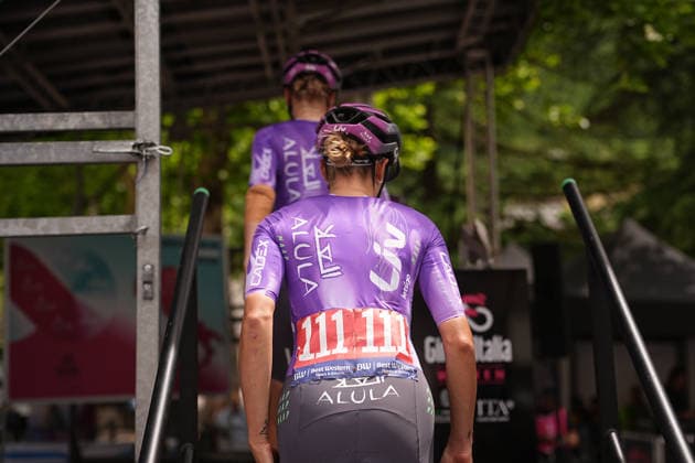 Italy™s Monica Trinca Colonel of Liv-Alula-Jayco™s (dorsale rosso) during Stage 6 of the Giro d™Italia Women, from Ala to Brescello, Italy - Thursday June 4, 2026  Copyright: xMarcoxAlpozzi LaPressex