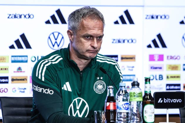 Sport, Football, World Cup Qualification Europe Women Season 2026 Closing Press Conference Germany before the match against Norway 04 06 2026, RheinEnergeieSTADION Christian Wück Coach, Germany Cologne RheinEnergieSTADION North Rhine-Westphalia Germany