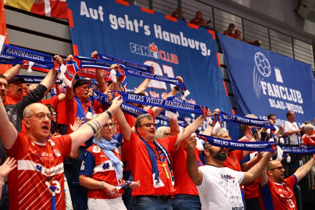 Handball I Men I Season 2025 2026 I Bundesliga I 33 Matchday I HSV Hamburg HSG Wetzlar I 04 06 2026 Fans HSV Hamburg Hamburg Alsterdorfer Sporthalle Hamburg Germany Copyright: xLobeca RalfxHomburgx