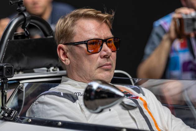 RECORD DATE NOT STATED 4th June 2026: Circuit de Monaco, Monaco: Formula One Monaco Grand Prix, Arrival Day; Mika Hakkinen drives the first ever F1 McLaren the M2B TimxWilliams
