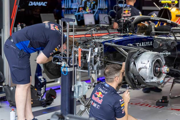 RECORD DATE NOT STATED 4th June 2026: Circuit de Monaco, Monaco: Formula One Monaco Grand Prix, Arrival Day; The Red Bull mecanics work on their car TimxWilliams