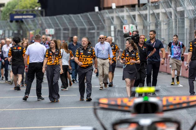 RECORD DATE NOT STATED 4th June 2026: Circuit de Monaco, Monaco: Formula One Monaco Grand Prix, Arrival Day; McLaren CEO Zac Brown walks to the grid TimxWilliams
