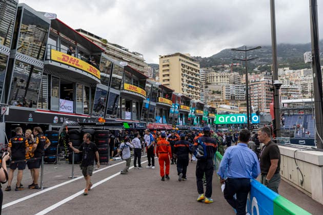 RECORD DATE NOT STATED 4th June 2026: Circuit de Monaco, Monaco: Formula One Monaco Grand Prix, Arrival Day; A busy pit lane after Thursdays action TimxWilliams