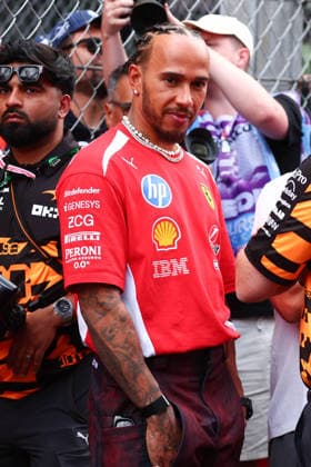 HAMILTON Lewis gbr , Scuderia Ferrari SF 26, portrait Monte Carlo Monaco