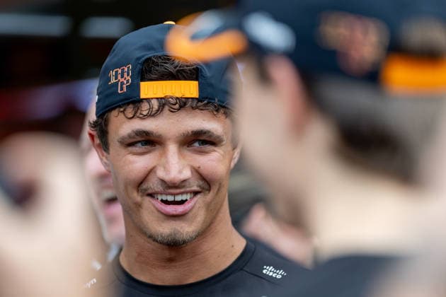 RECORD DATE NOT STATED 4th June 2026: Circuit de Monaco, Monaco: Formula One Monaco Grand Prix, Arrival Day; Lando Norris (1) of Great Britain and McLaren Mastercard F1 Team at an event celebrating McLaren& x2019;s 1000th Grand Prix BobxKupbens