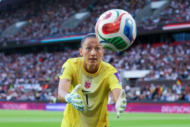 Goalkeeper Cecilie Fiskerstrand 1 Norway , Germany vs Norway, Football, Women, UEFA, World Cup Qualification, Group stage, Group D, Matchday 5 of 6, DFB, Season 2025 2026, 05 06 2026 Cologne North Rhine-Westphalia Germany Copyright: xkolbert-press MartinxAgüerax