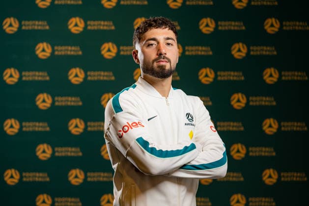 SOCCER AUSTRALIA TRAINING, Soccerros player Jacob Italiano at the Claremont Resort in Berkeley, California, United States, Thursday, June 4, 2026. ( NO ARCHIVING Alameda California United States  Copyright: xJasonxHenryx 20260606130524333483