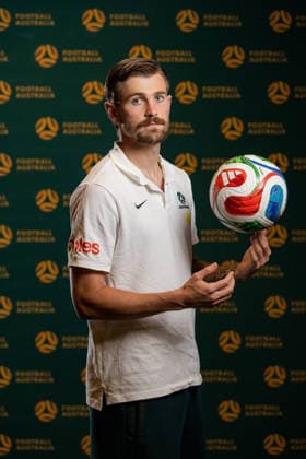 SOCCER AUSTRALIA TRAINING, Soccerros player Connor Metcalfe at the Claremont Resort in Berkeley, California, United States, Thursday, June 4, 2026. ( NO ARCHIVING Alameda California United States  Copyright: xJasonxHenryx 20260606133337716243