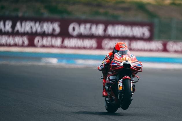 Free practice before MotoGP Grand Prix of Hungary at the Balaton Park circuit, Balaton, Hungary. June 05 2026 In picture: Marc Marquez Entrenamientos libres previos al Gran Premio de MotoGP de Hungria en el Circuito Balaton Park de Balaton, Hungria, 05 de Junio de 2026 POOL MotoGP.com Cordon Press Images will be for editorial use only. Mandatory credit: MotoGP.com Cordon Press Cordon Press 