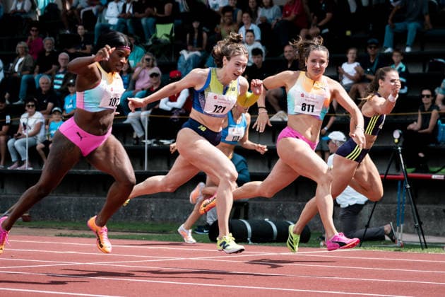 Rosina Schneider TV Sulz, 811, 100m hurdles women , Marlene Meier TSV Bayer 04 Leverkusen, 721, 100m hurdles women , GER, Leichtathletik, Athletics, Sparkassen Gala, Regensburg, 06 06 2026, GER, Leichtathletik, Athletics, Sparkassen Gala, Regensburg, 06 06 2026 Regensburg Copyright: xStefanxMayerx EP_SMR