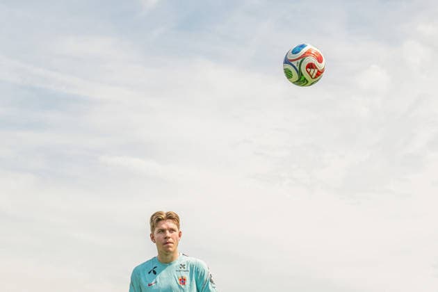 260606 Jens Petter Hauge of the Norwegian national football team at a training session during day 5 of the FIFA World Cup 2026 on June 6, 2026 in Greensboro Photo Vegard Grott BILDBYRAN kod VG VG0941 bbeng fotball football soccer fotboll fifa world cup vm fotball vm norge trening träning training practice precamp pre camp  Copyright: VEGARDxGRoTT BB260606VG024