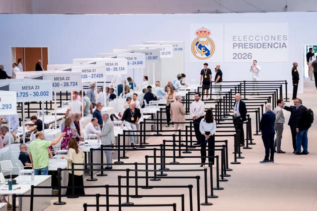 June 7, 2026, Valdebebas, Madrid, Spain: General view of the polling stations during the Real MadridÃ¢â‚¬â ¢s presidential election day at Ciudad Deportiva Real Madrid on June 07, 2026 in Valdebebas, Madrid, Spain. Presidential Election Day At Real Madrid  - ZUMAa181 20260607_zaa_a181_001 Copyright: xAngelxPerezxMecax