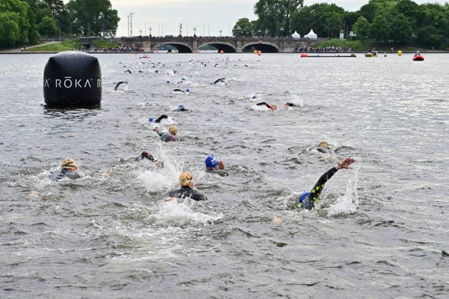 GER Ironman Hamburg 07 06 2026, GER Ironman Hamburg, Everyman in the picture the everyman at the start into the Binnenalster nordphotoxGmbH xWitke nph00002