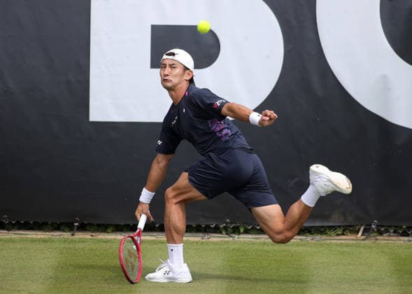 07 06 2026, Boss Open 2026, ATP Tour 250 Stuttgart, TTC Weissenhof, Tennis, Sport, in the picture Sho Shimabukuro JPN
