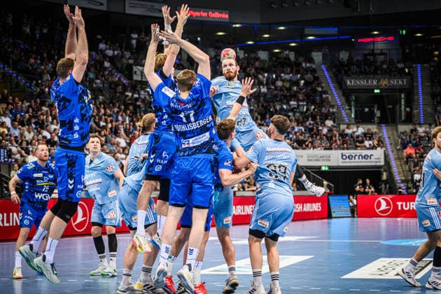 Antonio Metzner HC Erlangen, 27 vs Stuttgart Block GER, TVB Stuttgart HC Erlangen, DAIKIN HBL, Handball, Bundesliga, 34 Matchday, Season 2025 2026, 07 06 2026 GER, TVB Stuttgart HC Erlangen, DAIKIN HBL, Handball, Bundesliga, 34 Matchday, Season 2025 2026, 07 06 2026 Stuttgart Copyright: xSandyxDinkelackerx EP_SDR