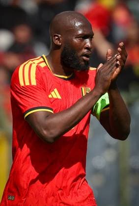 Belgium s Romelu Lukaku gestures during a friendly soccer game between Belgian national team, Nationalteam Red Devils and Tunisia, Saturday 06 June 2026 in Brussels, part of the preparations for the 2026 FIFA World Cup, WM, Weltmeisterschaft, Fussball VIRGINIExLEFOUR  x176464178x