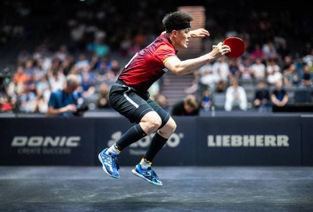 TABLE TENNIS TT FINALS 2026 IN ERFURT FOR EDITORIAL PURPOSES ONLY EDITORIAL USE ONLY p 07 06 2026 Erfurt 94 National German Championships Women Men in the context of the German TT Finals Men Final in photo Dang Qiu Borussia Düsseldorf Germany Thueringen Erfurt Copyright SaschaxFromm Copyright: SaschaxFromm doc866r7tumz1yg1xix9k5 ,EDITORIAL USE ONLY Copyright: SaschaxFromm