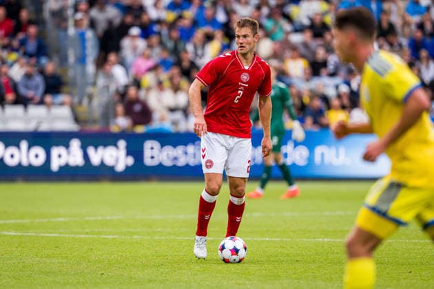 Denmark v Ukraine, football friendly, Odense, Denmark Odense, Denmark. 07th, June 2026. Joachim Andersen (2) of Denmark seen during the football friendly between Denmark and Ukraine at Odense Stadion in Odense. Denmark, Odense, Nature Energy Park  Copyright: xGonzalesxPhoto KentxRasmussenx