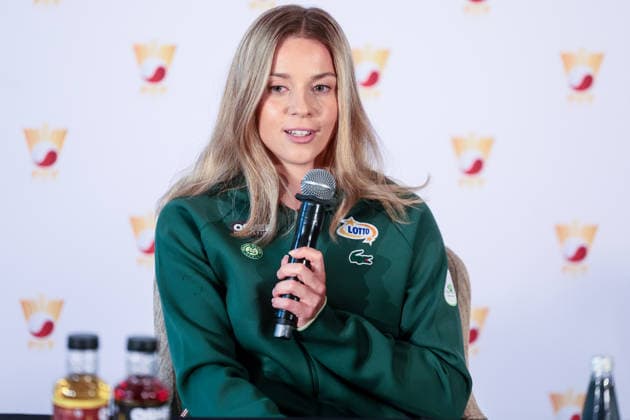 Maja Chwalinska press conference, PK, Pressekonferenz After Roland Garros 2026 Maja Chwalinska during press conference after Roland Garros 2026 in Warsaw, Poland, on June 8, 2026 Warsaw Poland  Copyright: xFotoxOlimpikx originalFilename:jastrzebowski-majachwa260608_npuV5