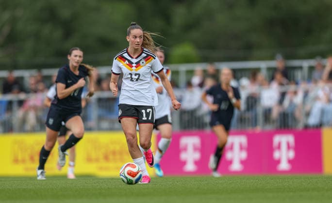 GER, Frankfurt, Germany U19 vs USA U19 friendly match, Football, DFB, 2025 2026 season, DFB Campus, second match in picture Helen Börner Germany U19 DFB DFL REGULATIONS PROHIBIT ANY USE OF PHOTOGRAPHS AS IMAGE SEQUENCES AND OR QUASI VIDEO, 09 06 2026 Copyright: HMBxMedia HendrikxHamelau