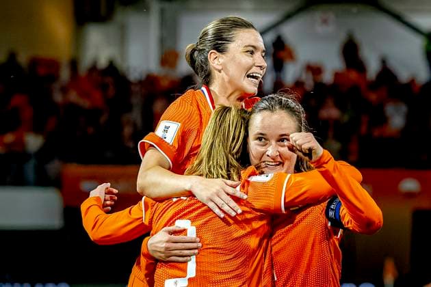 ALMELO Netherlands player Liz Rijsbergen celebrates the goal during the World Cup Qualifiers at Asito Stadium on June 9, 2026 in Almelo, the Netherlands Photo by DeFodi Images