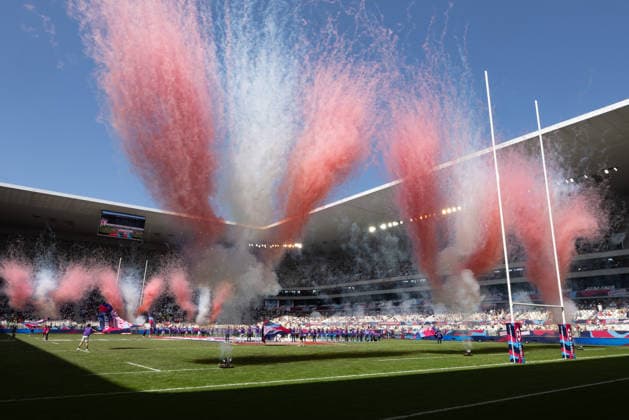 Bordeaux Sevens, SVNS Rugby World Championship Fireworks before the finals Third tournament of the SVNS World Championship, Sevens Rugby World Cup from June 5 to 7, 2026 in Bordeaux France Final day, June 7, 2026 , Bordeaux Region Nouvelle Aquitaine France Stade Atlantique
