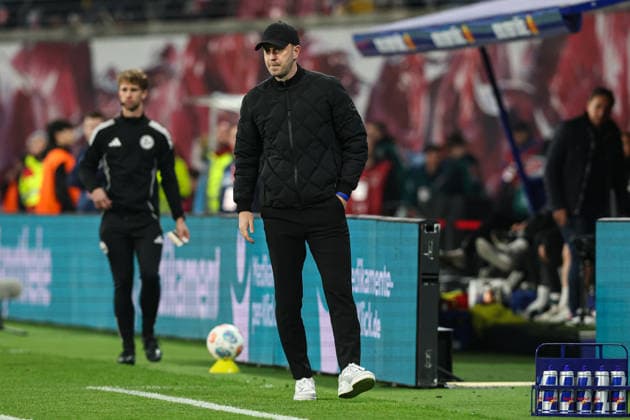 Coach Ole Werner RB Leipzig 1 Soccer Bundesliga Season 2025 2026 Point Match RB Leipzig vs 1 FC Union Berlin at the Red Bull Arena in Leipzig Soccer,Germany,Man,Men,24 04 2026