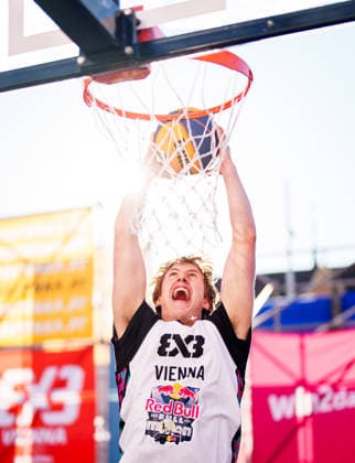 BASKETBALL - FIBA 3x3 World Tour VIENNA,AUSTRIA,11.JUN.26 - BASKETBALL - FIBA 3x3 World Tour, Red Bull Full Moon. Image shows participants.  GEPAxpictures xEdgarxEisner