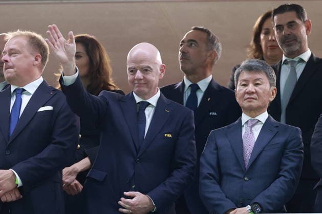 FIFA World Cup, WM, Weltmeisterschaft, Fussball 2026 - Group A - South Korea vs Czechia epaselect FIFA President Gianni Infantino (C) watches the FIFA World Cup 2026 Group A match between South Korea and Czechia in Guadalajara, Mexico, 11 June 2026. GUADALAJARA Mexico  Copyright: xALEXxCRUZx