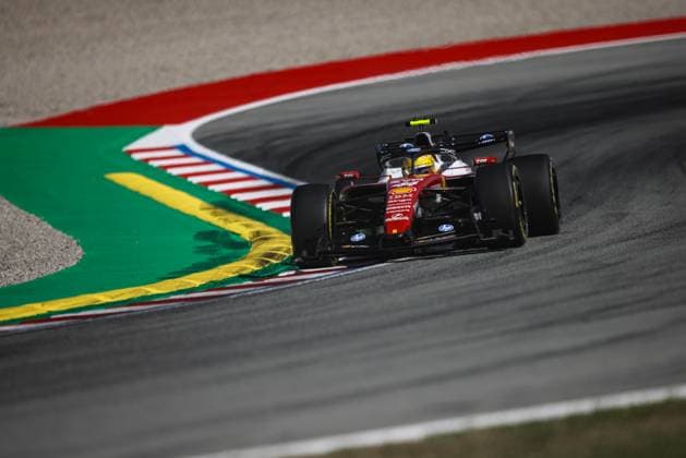 44 HAMILTON Lewis gbr , Scuderia Ferrari SF 26, action during the Formula 1 Barcelona Catalunya Grand Prix 2026, 7th round of the 2026 Formula One World Championship from June 12 to 14, 2026 on the Circuit de Barcelona Catalunya, in Montmelo, Spain Photo Hoch Zwei Montmelo Spain