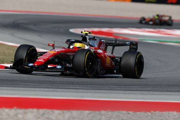 44 HAMILTON Lewis gbr , Scuderia Ferrari SF 26, action during the Formula 1 Barcelona Catalunya Grand Prix 2026, 7th round of the 2026 Formula One World Championship from June 12 to 14, 2026 on the Circuit de Barcelona Catalunya, in Montmelo, Spain Photo Hoch Zwei Montmelo Spain