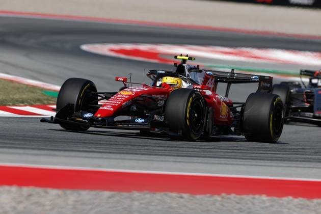 44 HAMILTON Lewis gbr , Scuderia Ferrari SF 26, action during the Formula 1 Barcelona Catalunya Grand Prix 2026, 7th round of the 2026 Formula One World Championship from June 12 to 14, 2026 on the Circuit de Barcelona Catalunya, in Montmelo, Spain Photo Hoch Zwei Montmelo Spain